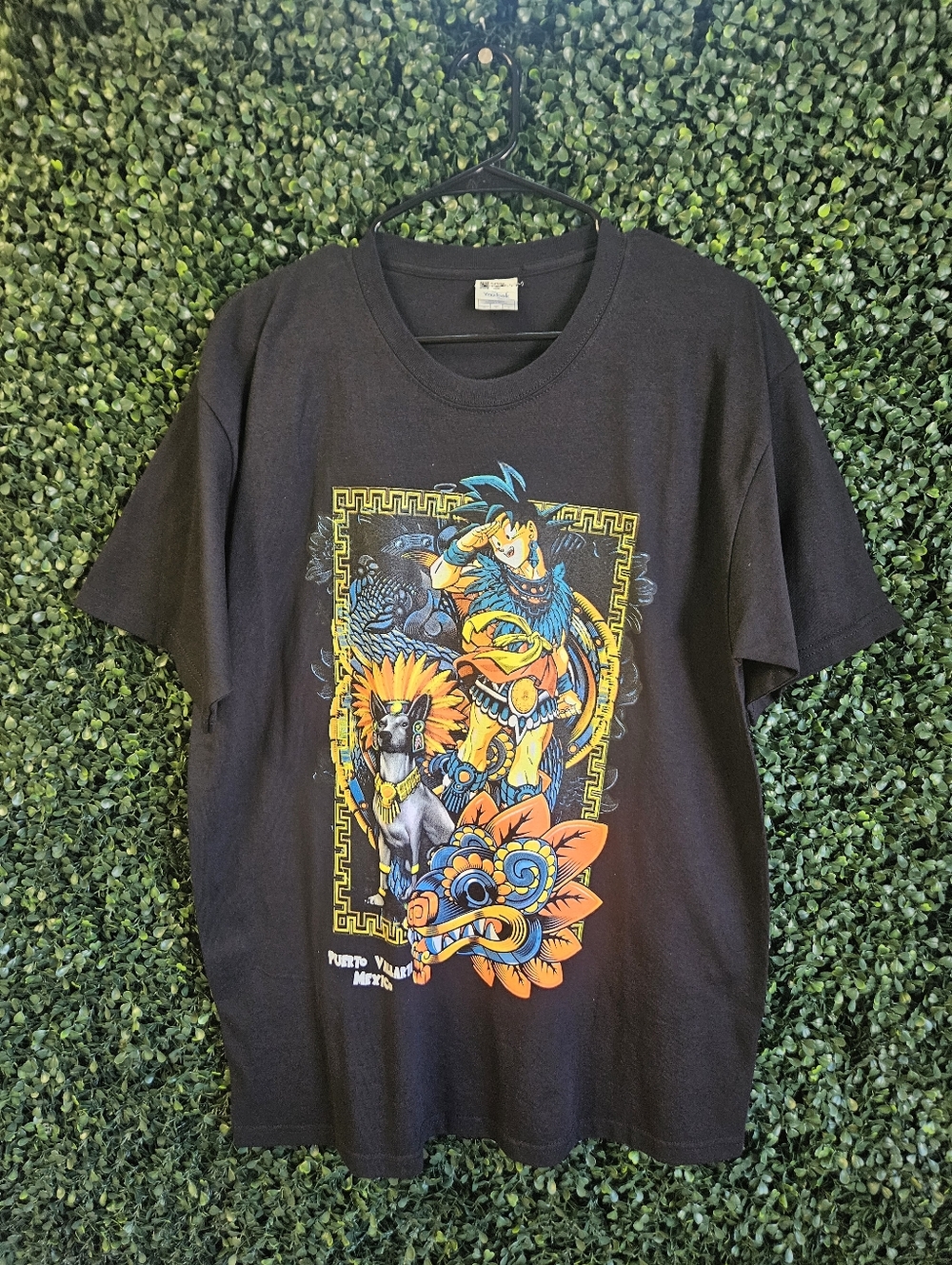 Mens Large Puerto Vallarta Mexico Dragon Ball Z Tshirt